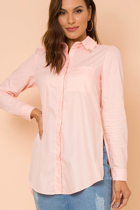 Rose Naiara Button-Front Shirt