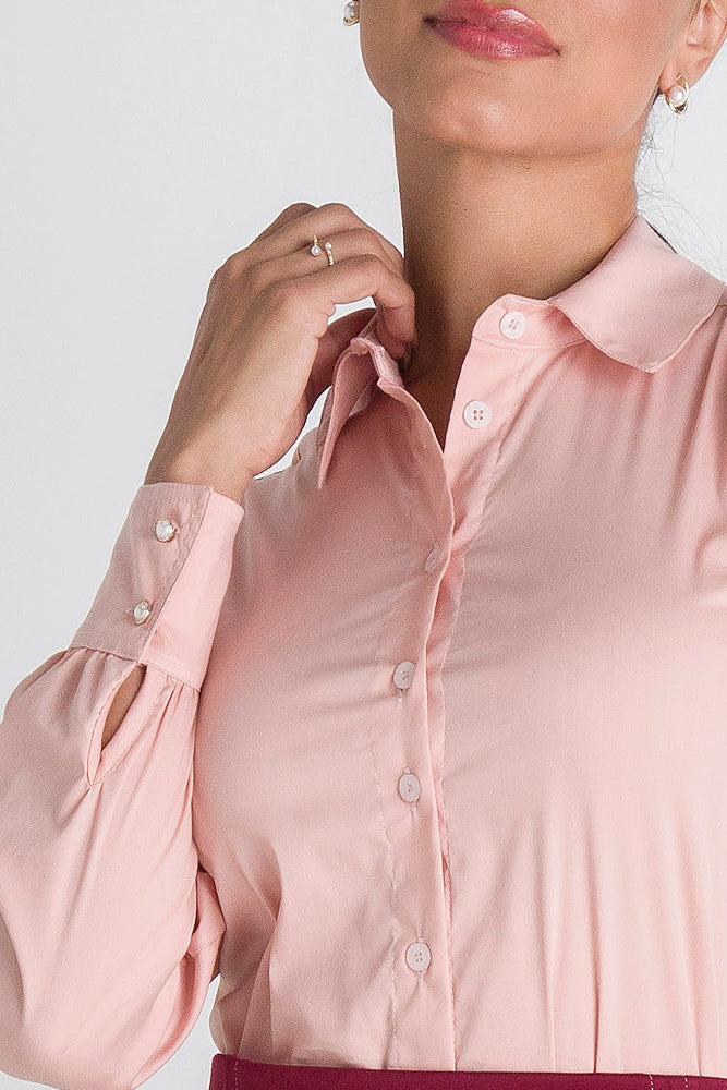 Rose Button-Front Shirt – Gabriela