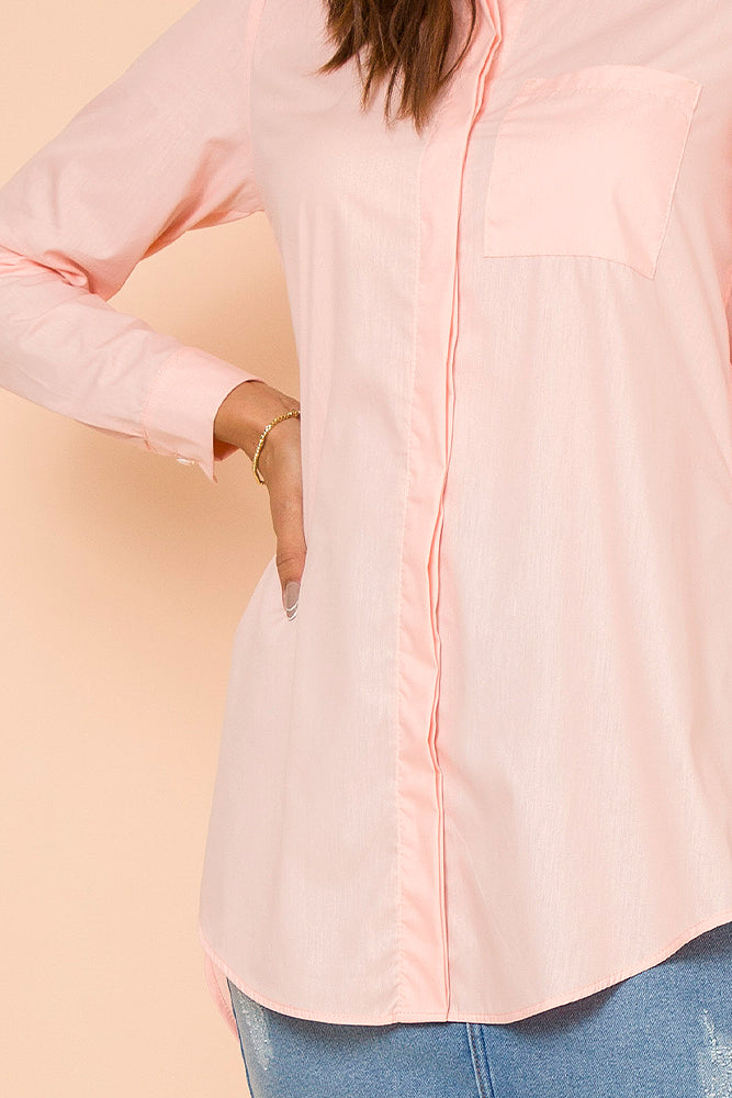 Rose Naiara Button-Front Shirt