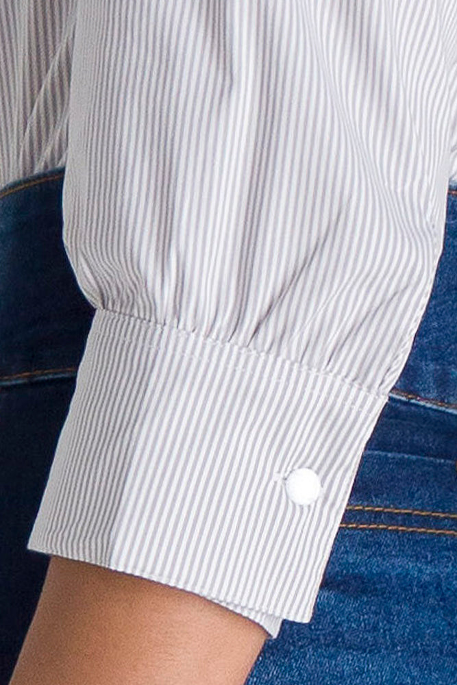 Nude Striped Shirt – Sabrina